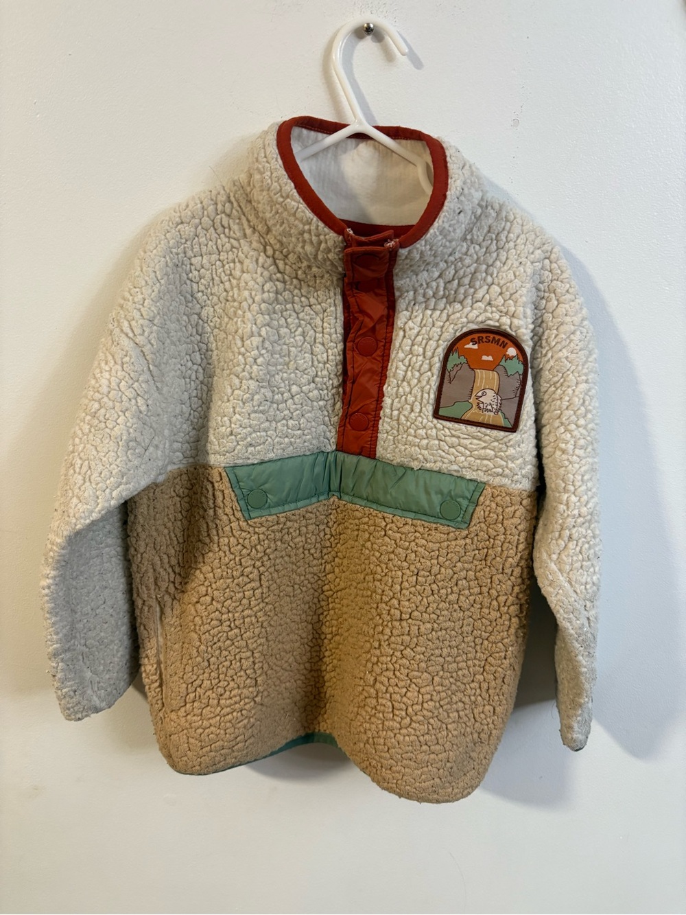 Souris mini Colorblock Sherpa Pullover Hoodie unisex size 5 years